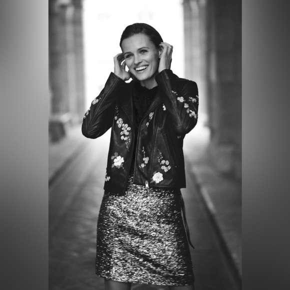 ANTHROPOLOGIE | NWT HUTCH SAINT MICHEL METALLIC TINSEL SKIRT SMALL - Picture 4 of 11